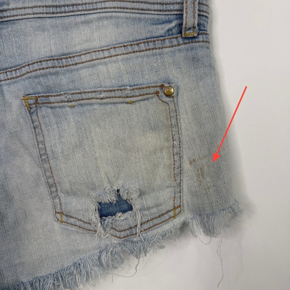 Anthropologie Pilcro and the Letterpress Hyphen Distressed Denim Shorts Size‎ 28 - Picture 5 of 9